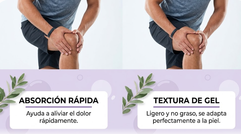 Gel de masaje calmante para articulaciones Ximonth