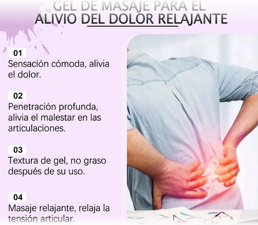Gel de masaje calmante para articulaciones Ximonth