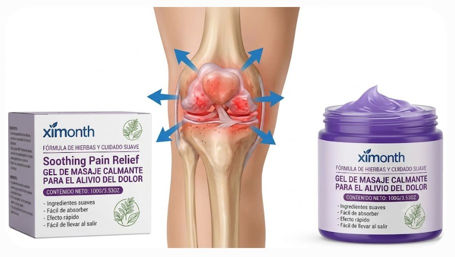 Gel de masaje calmante para articulaciones Ximonth